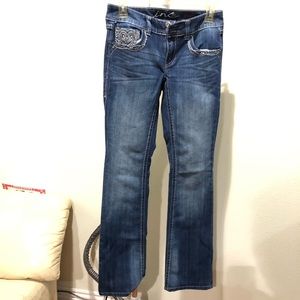 Inc denim women’s jeans boot leg regular fit sz 0